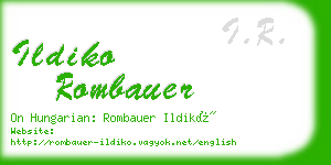 ildiko rombauer business card